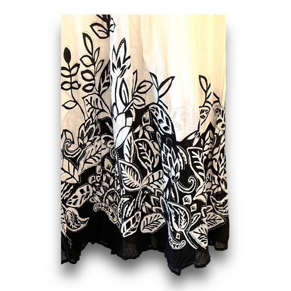 AVENUE black white silver sequin Maxi skirt SZ 18/20 NWT - Picture 6 of 15